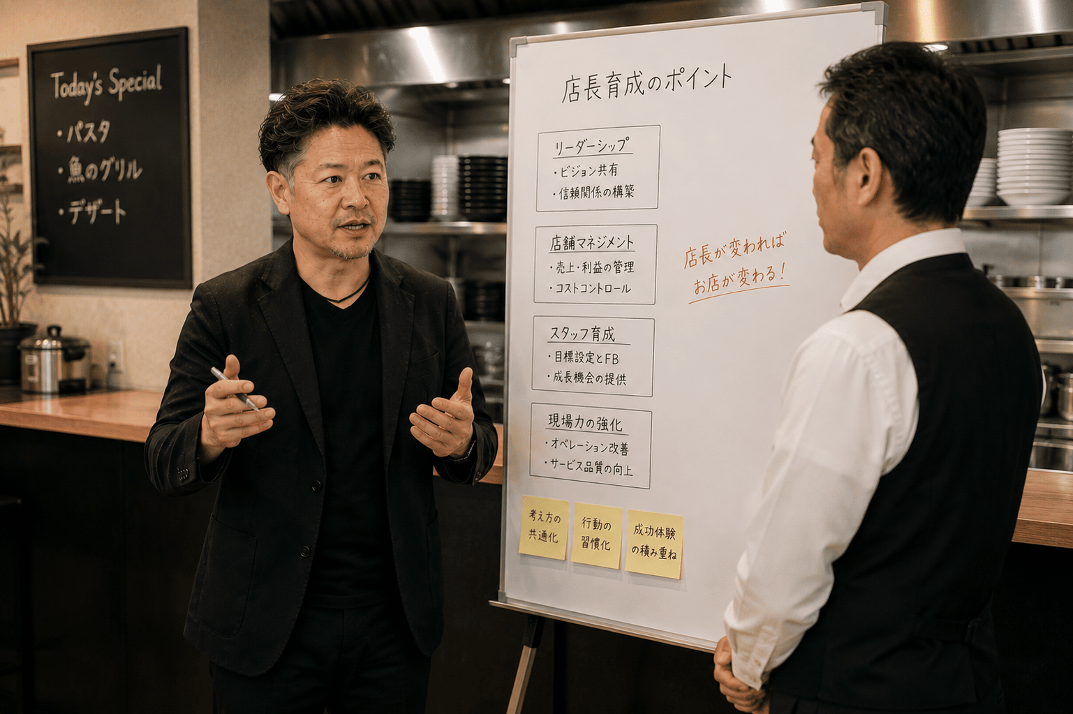 店長育成のミーティング