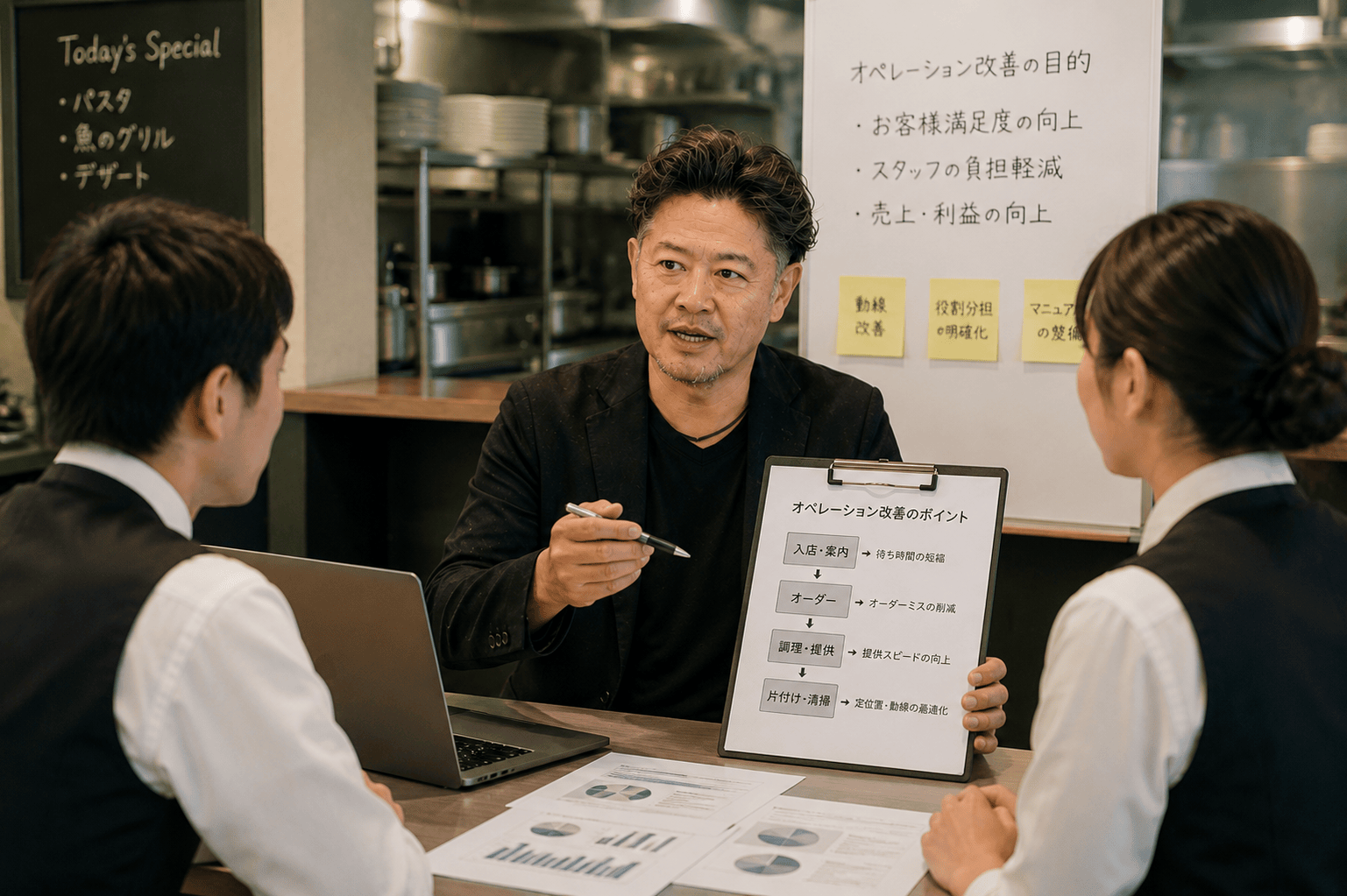レストランのオペレーション改善
